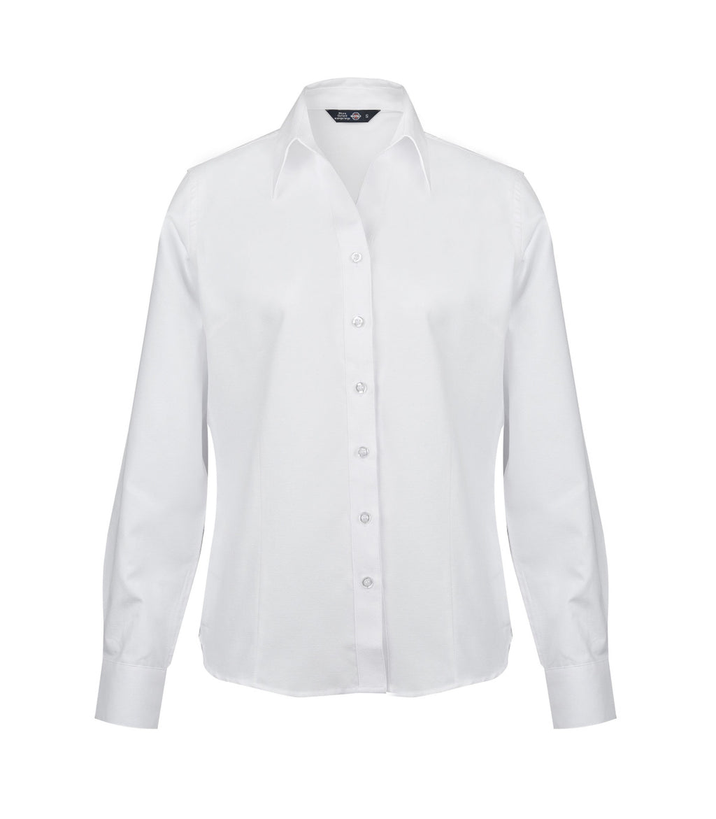 BLUSA OXFORD CLASSIC MANGA LARGA MUJER