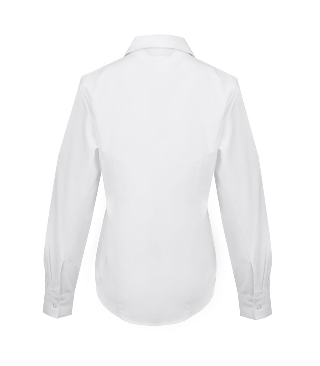 BLUSA OXFORD CLASSIC MANGA LARGA MUJER