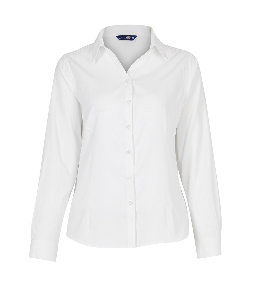 BLUSA OXFORD LIGHT MANGA LARGA MUJER