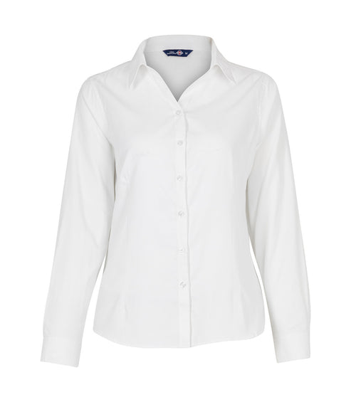 BLUSA OXFORD LIGHT MANGA LARGA MUJER
