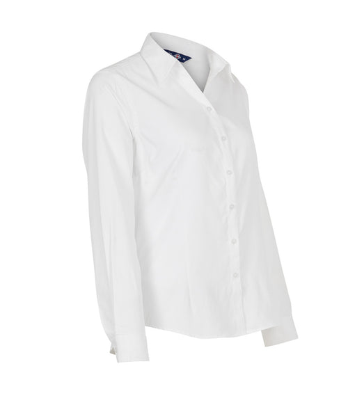 BLUSA OXFORD LIGHT MANGA LARGA MUJER