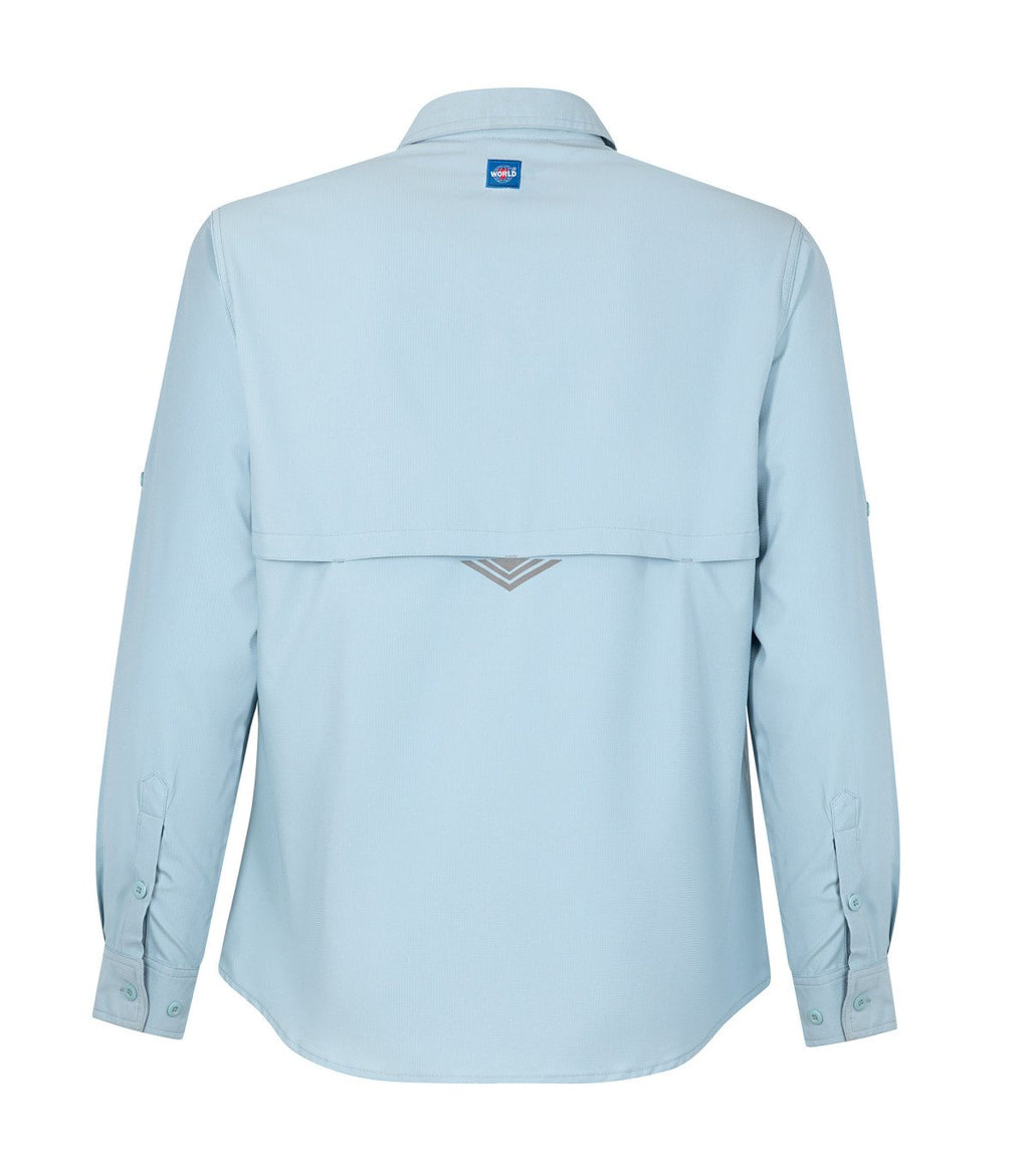 CAMISA SALVIA MANGA LARGA HOMBRE