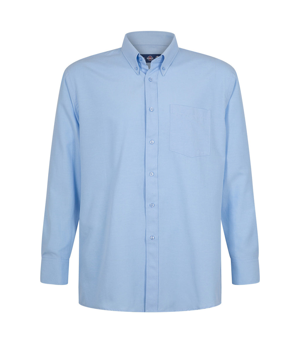 CAMISA OXFORD CON BOLSILLO MANGA LARGA HOMBRE