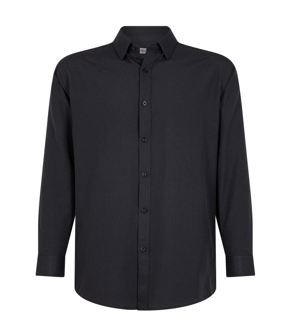 CAMISA OXFORD NEGRA HOMBRE