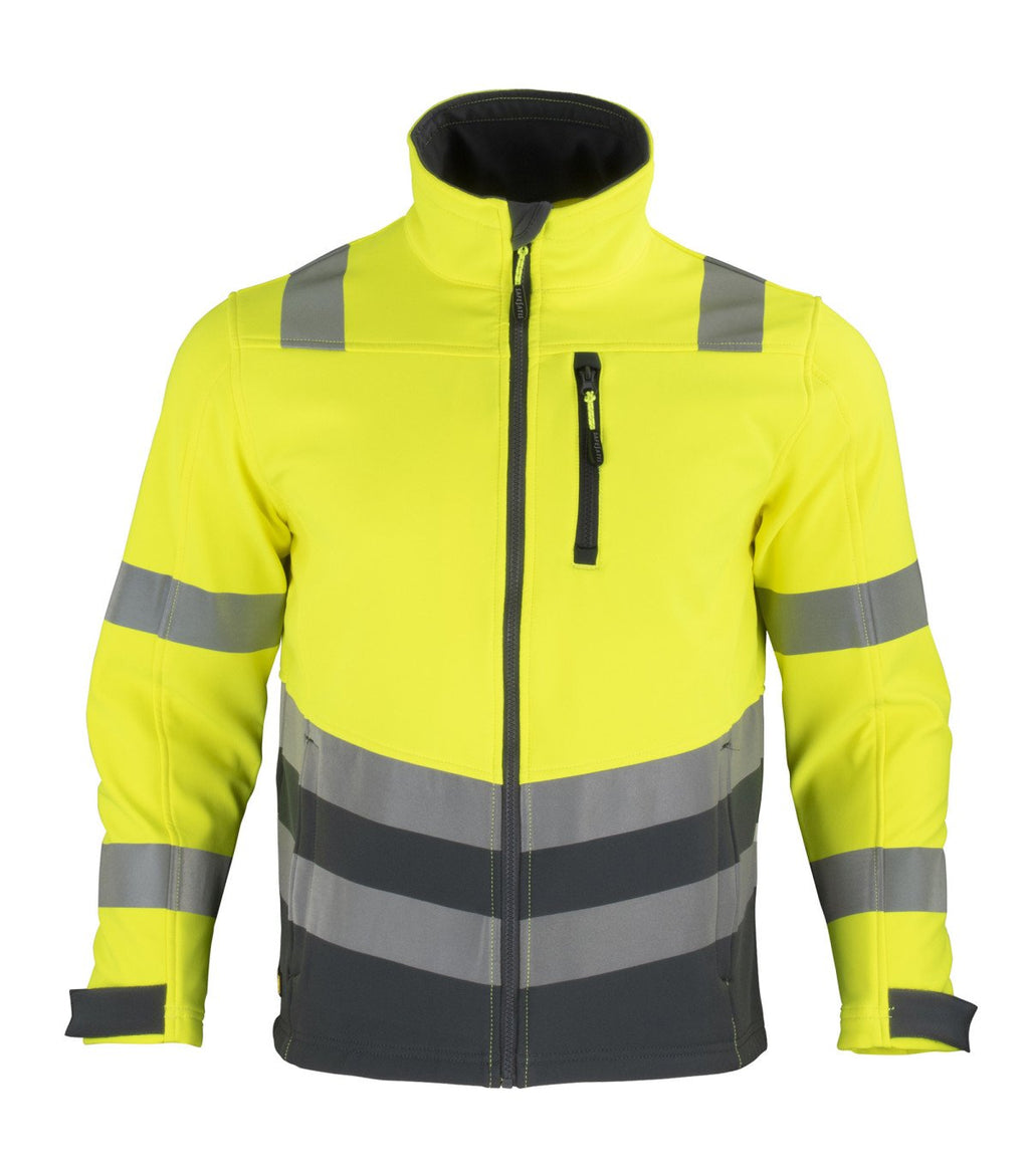 CHAQUETA SOFTSHELL HI-VIS CLASE 2 MANGA LARGA HOMBRER