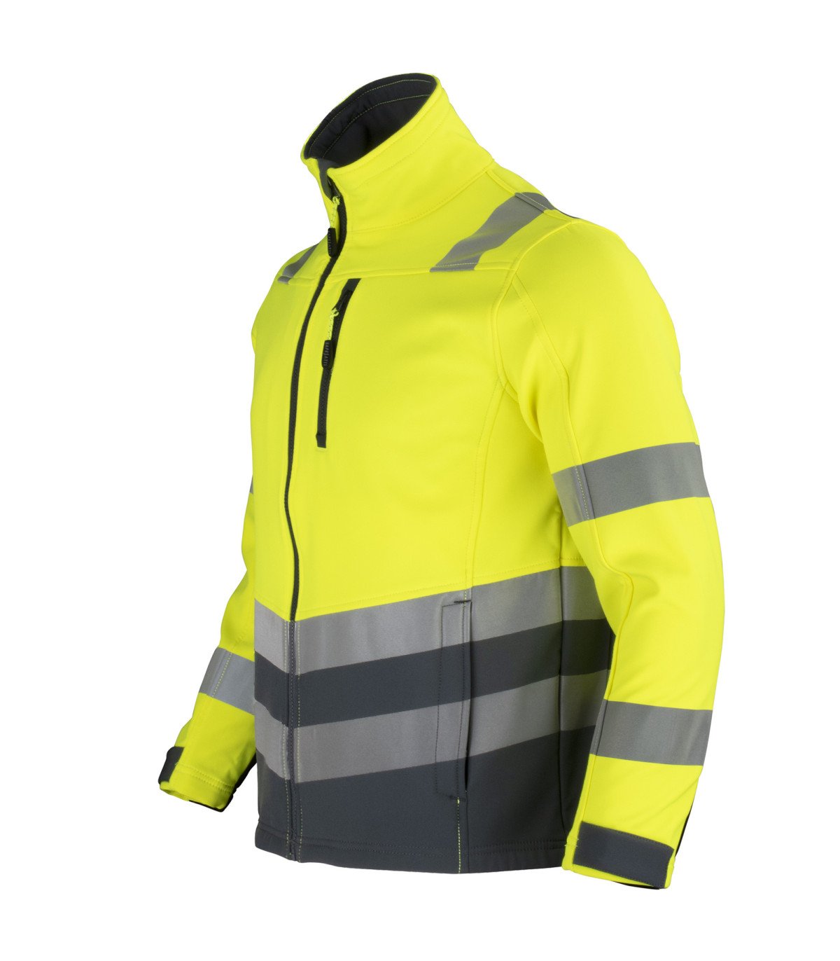 CHAQUETA SOFTSHELL HI-VIS CLASE 2 MANGA LARGA HOMBRER