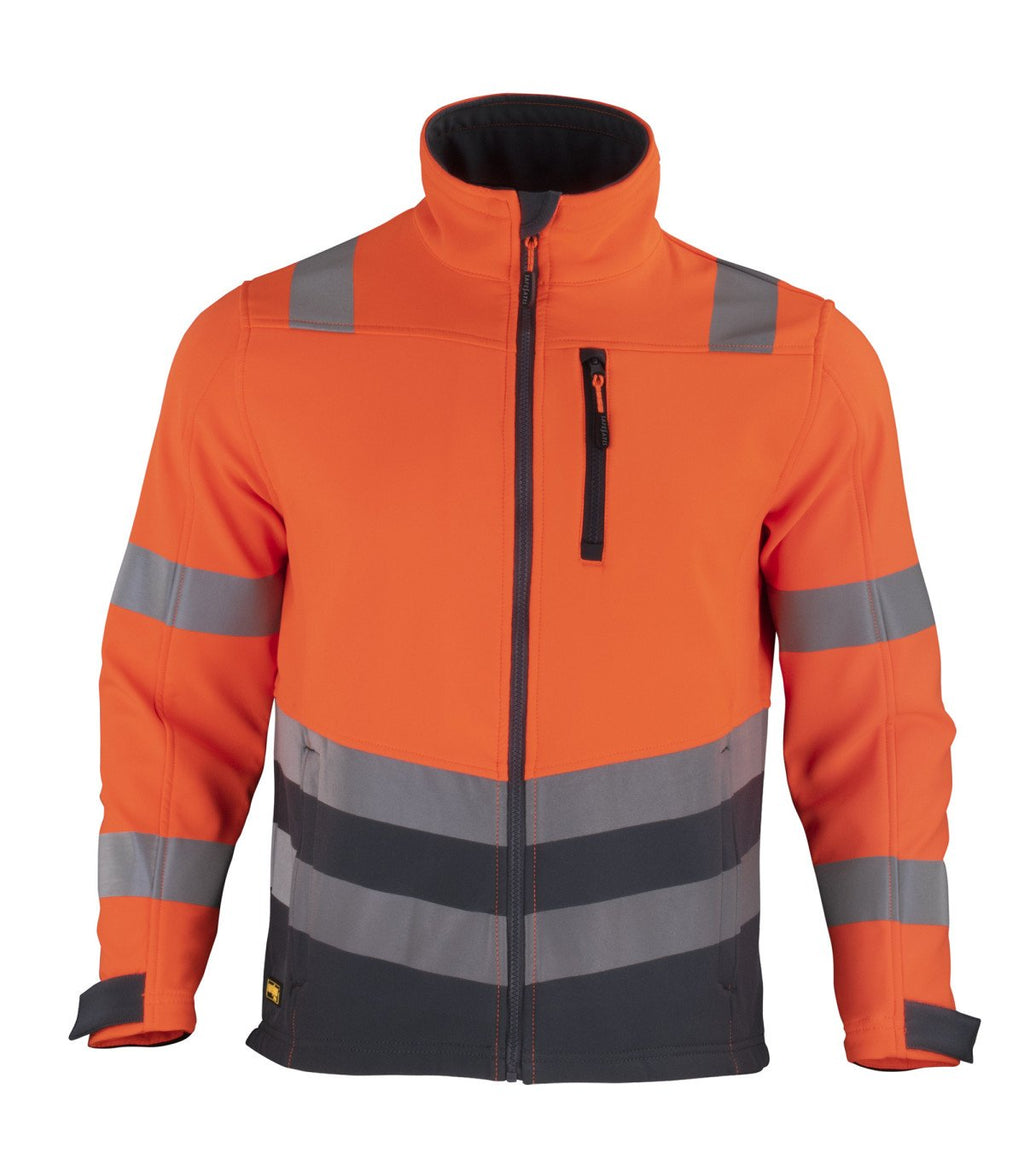 CHAQUETA SOFTSHELL HI-VIS CLASE 2 MANGA LARGA HOMBRER