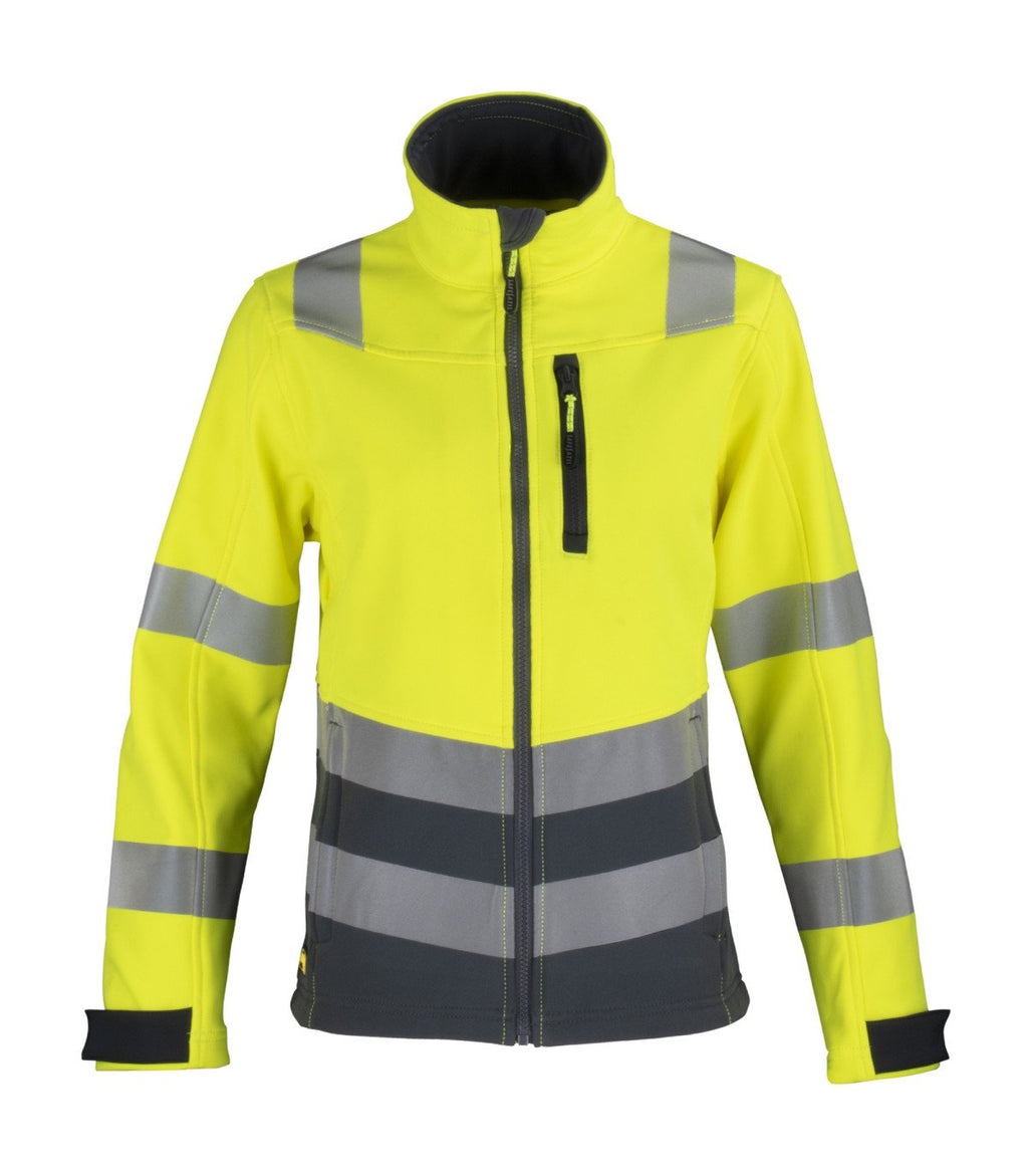 CHAQUETA SOFTSHELL HI-VIS CLASE 2 MANGA LARGA MUJER