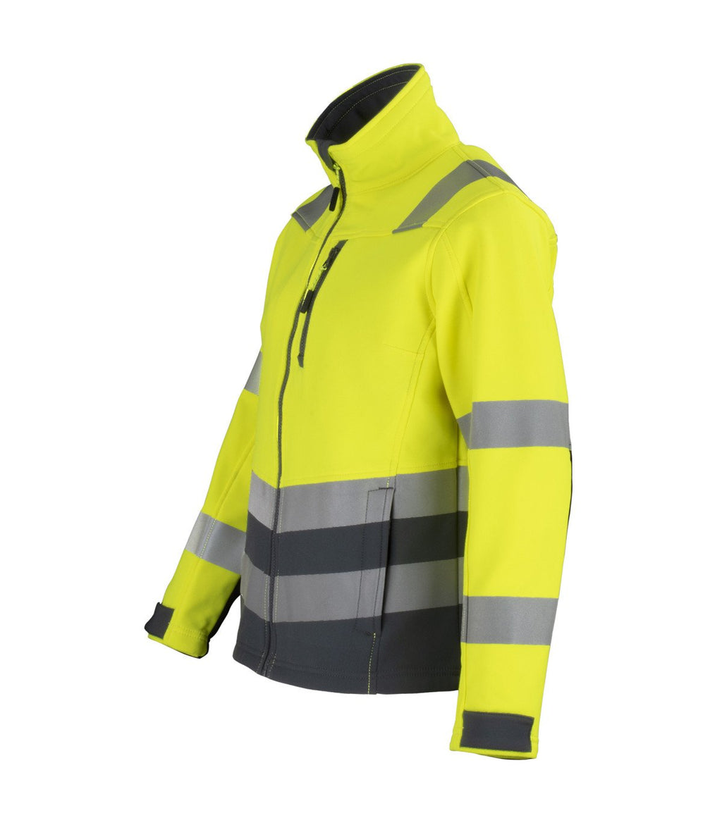 CHAQUETA SOFTSHELL HI-VIS CLASE 2 MANGA LARGA MUJER