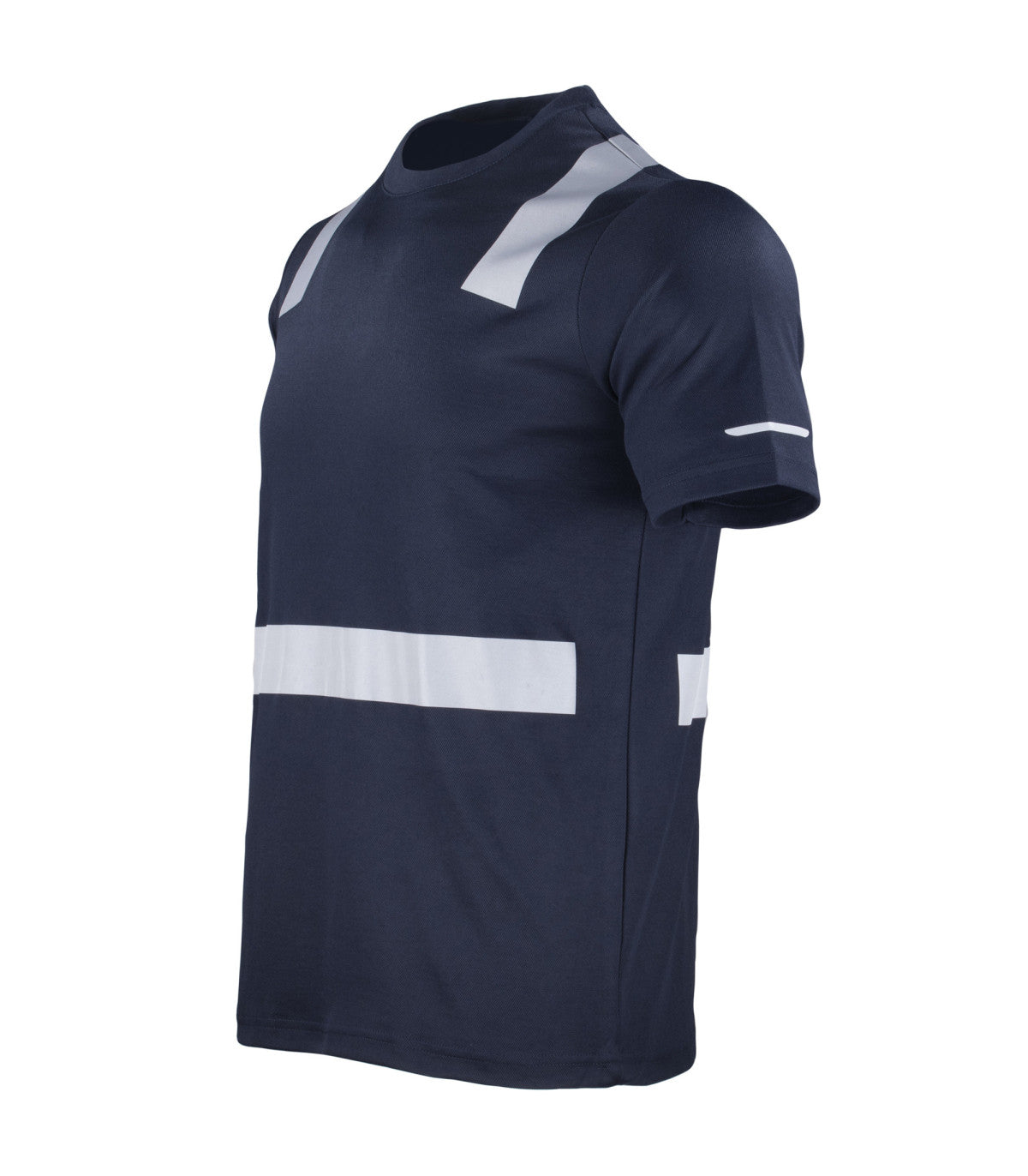 POLERA HIBRIDA CON CINTA REFLECTIVA MANGA CORTA HOMBRE