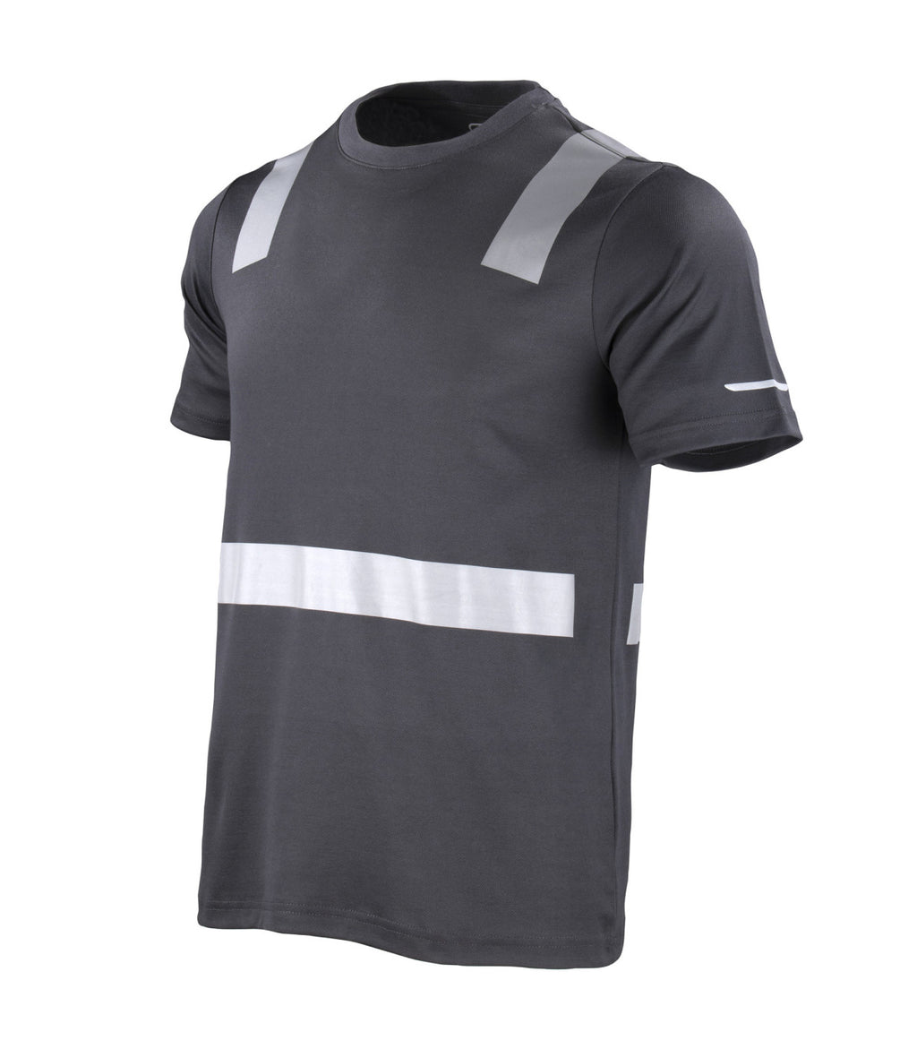 POLERA HIBRIDA CON CINTA REFLECTIVA MANGA CORTA HOMBRE