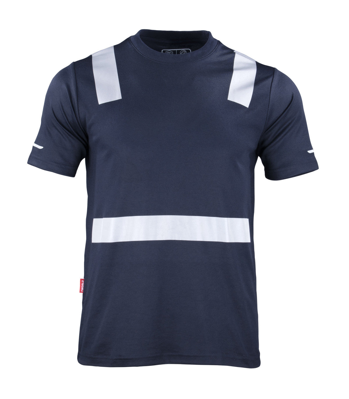 POLERA HIBRIDA CON CINTA REFLECTIVA MANGA CORTA HOMBRE