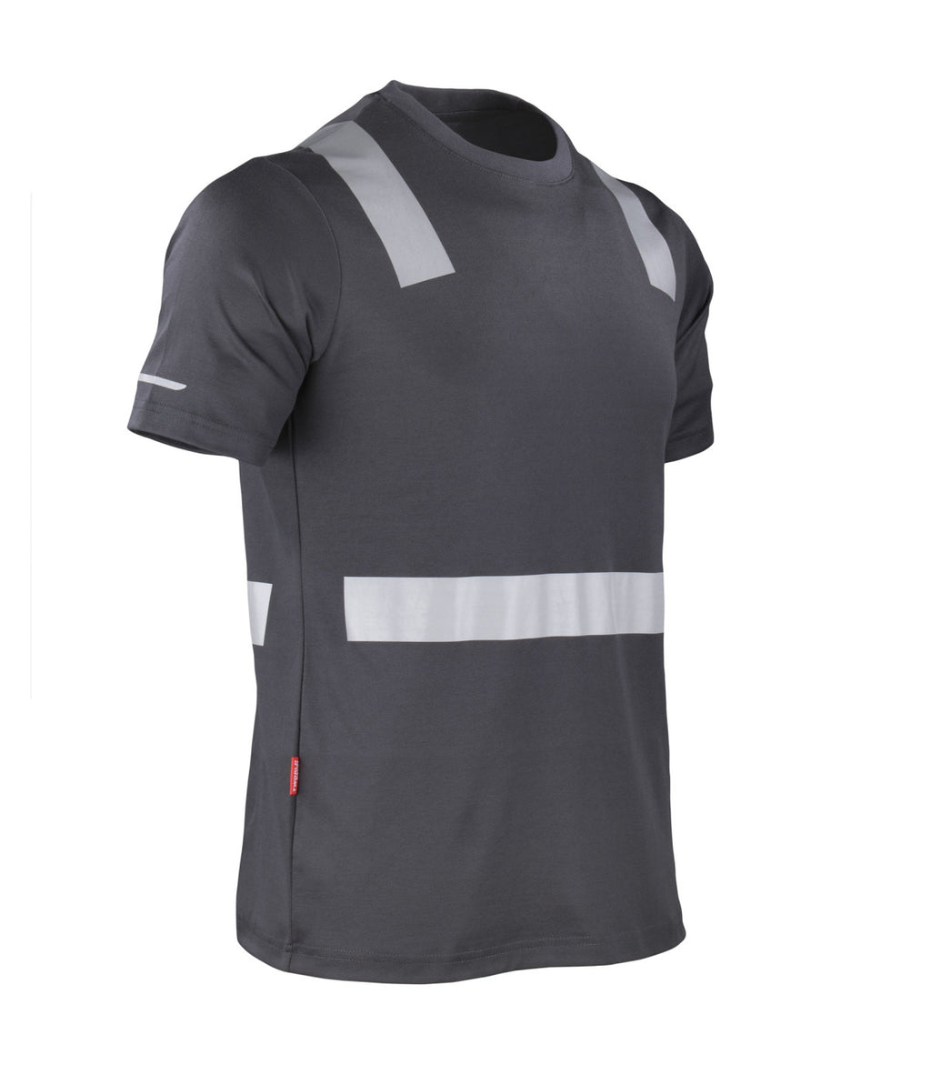 POLERA HIBRIDA CON CINTA REFLECTIVA MANGA CORTA HOMBRE