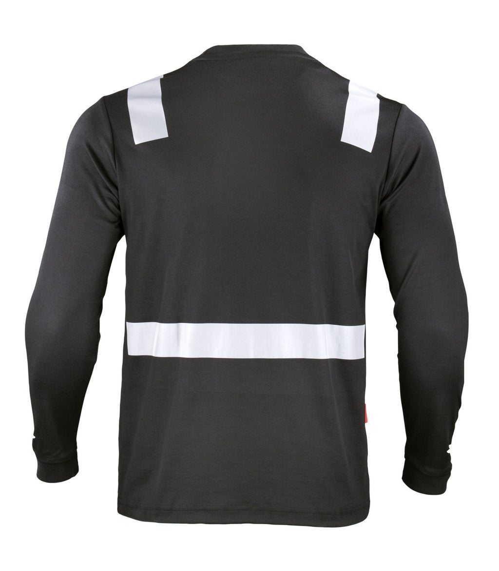 POLERA HIBRIDA CON CINTA REFLECTIVA MANGA LARGA HOMBRE