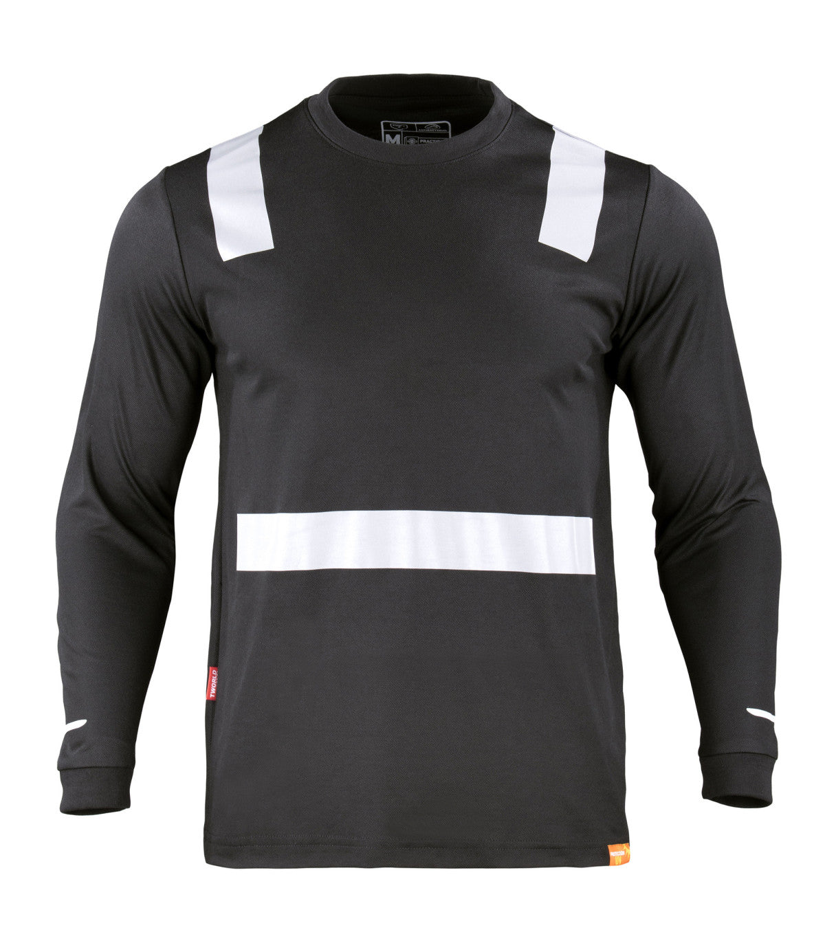 POLERA HIBRIDA CON CINTA REFLECTIVA MANGA LARGA HOMBRE