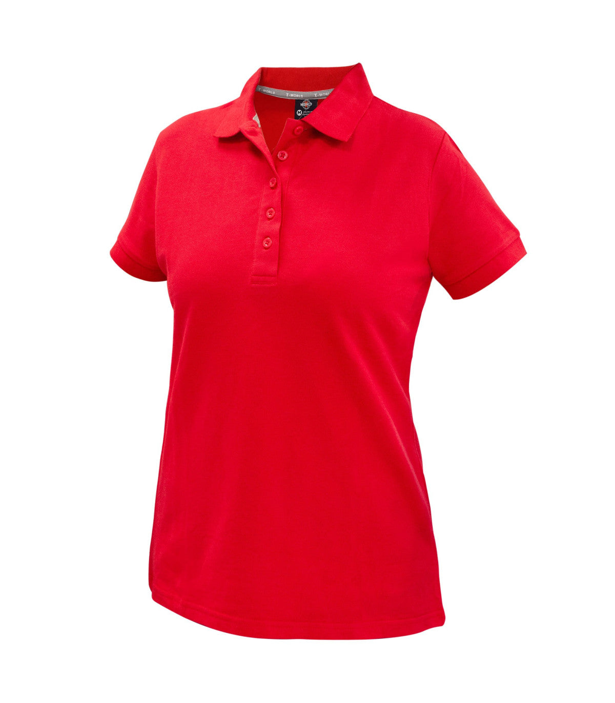 POLERA PIQUÉ SPANDEX MUJER MANGA CORTA
