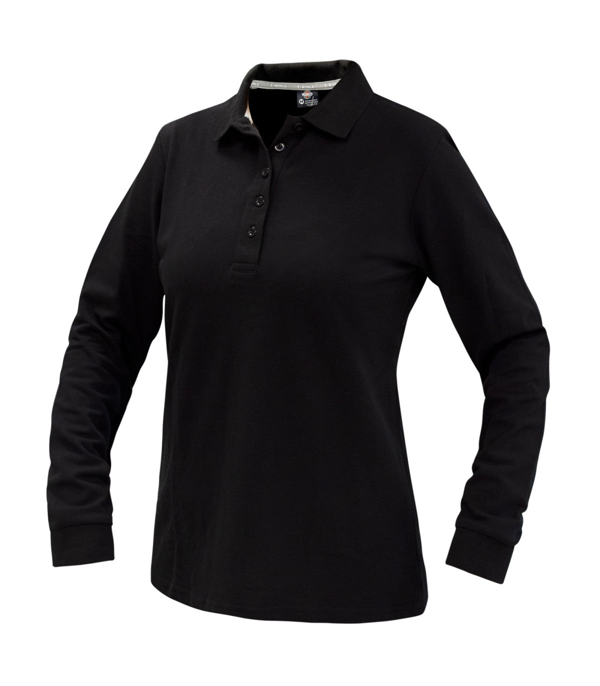 POLERA PIQUÉ SPANDEX MUJER MANGA LARGA