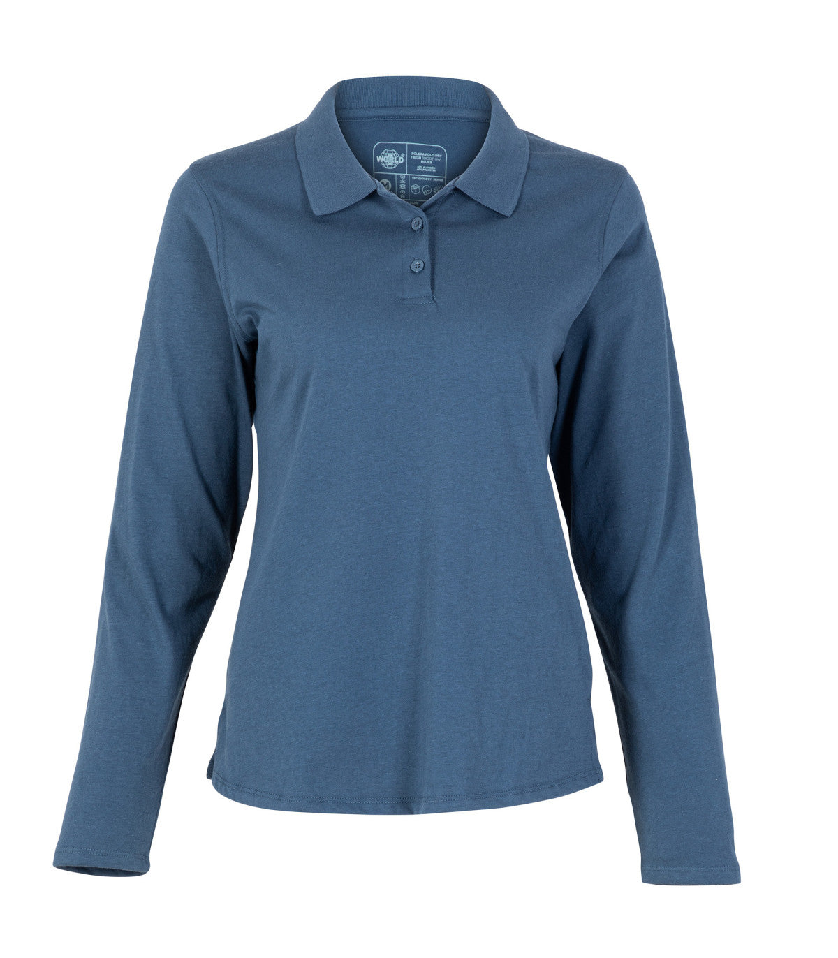 POLERA POLO DRYFRESH SMOOTH MANGA LARGA MUJER
