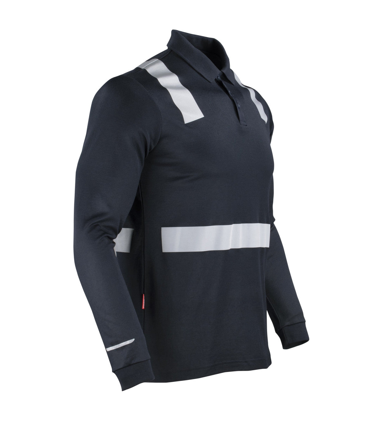 POLERA POLO HIBRIDA CINTA REFLECTIVA MANGA LARGA