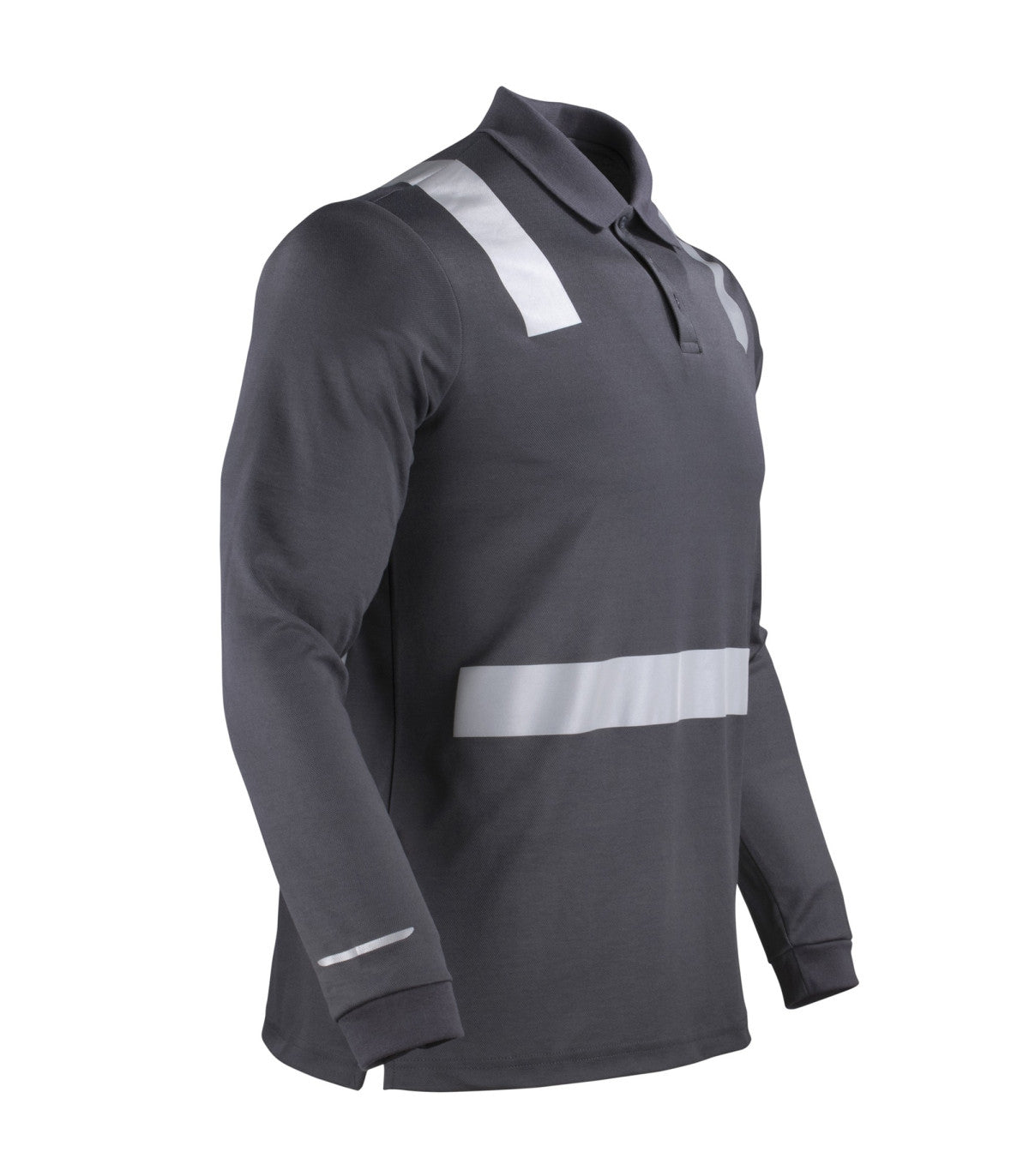 POLERA POLO HIBRIDA CINTA REFLECTIVA MANGA LARGA