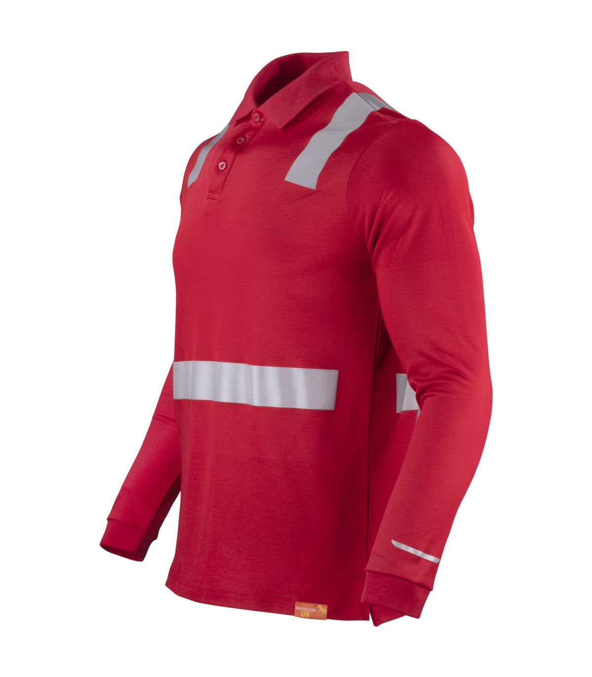 POLERA POLO HIBRIDA CINTA REFLECTIVA MANGA LARGA