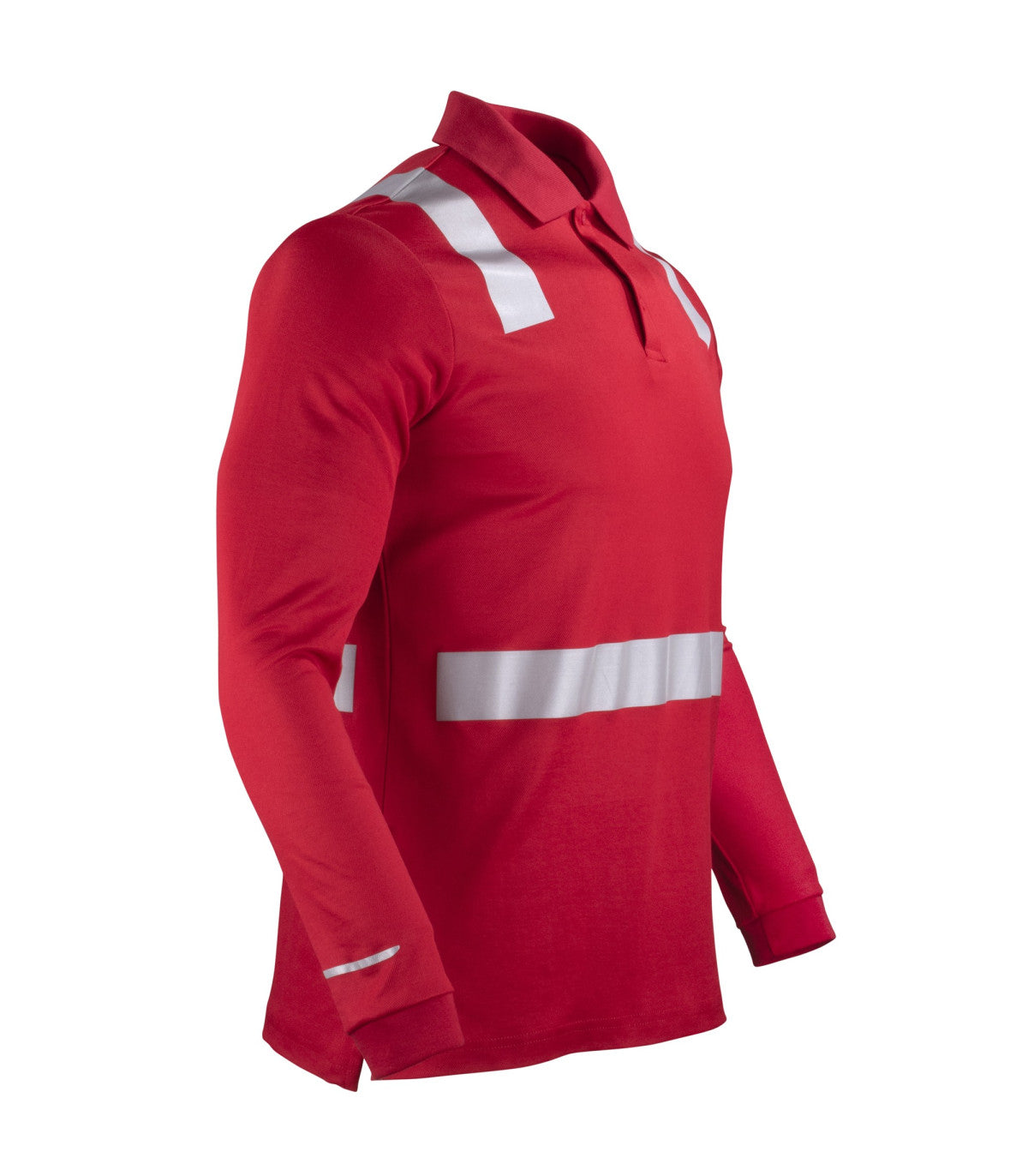 POLERA POLO HIBRIDA CINTA REFLECTIVA MANGA LARGA