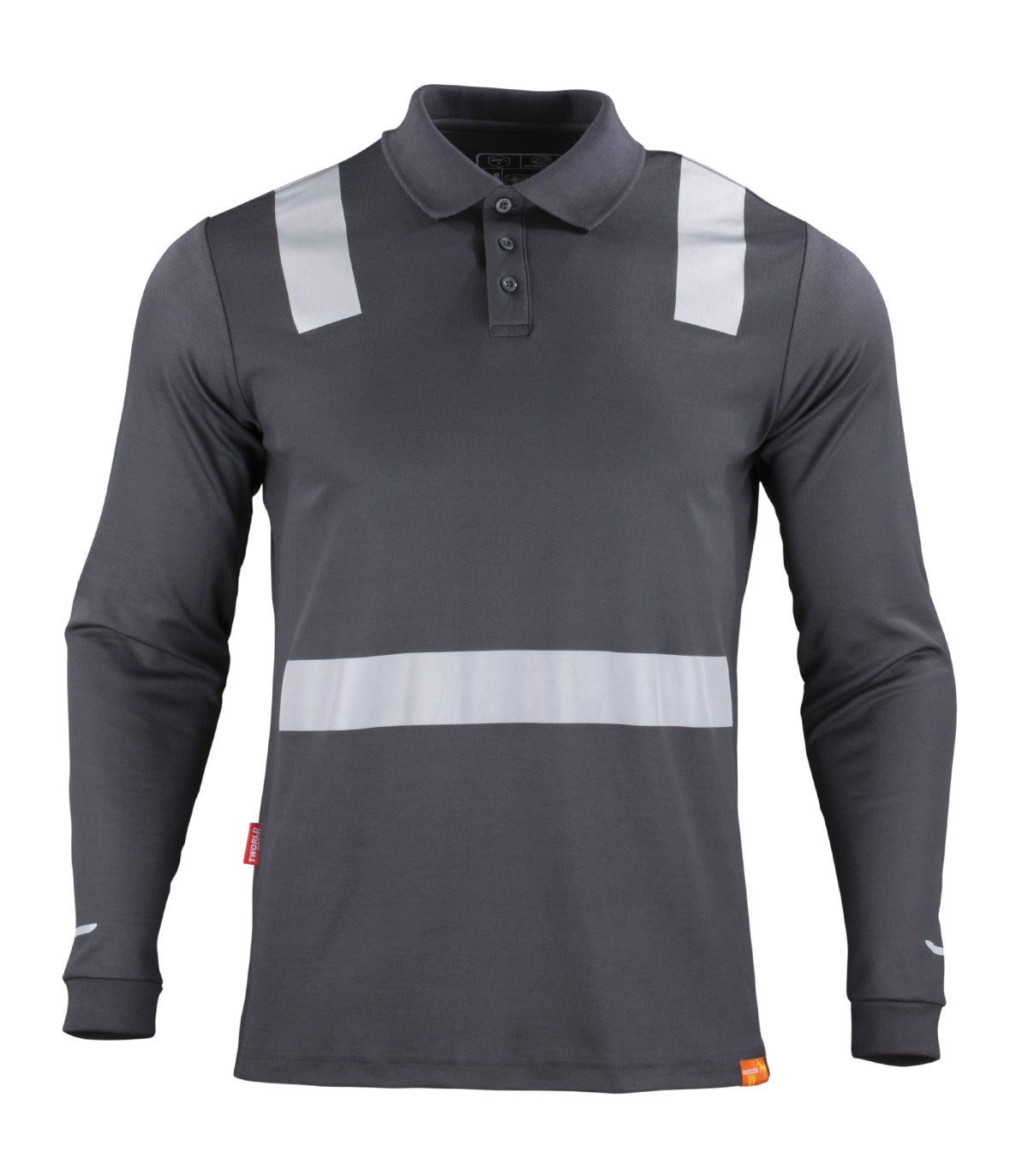 POLERA POLO HIBRIDA CINTA REFLECTIVA MANGA LARGA
