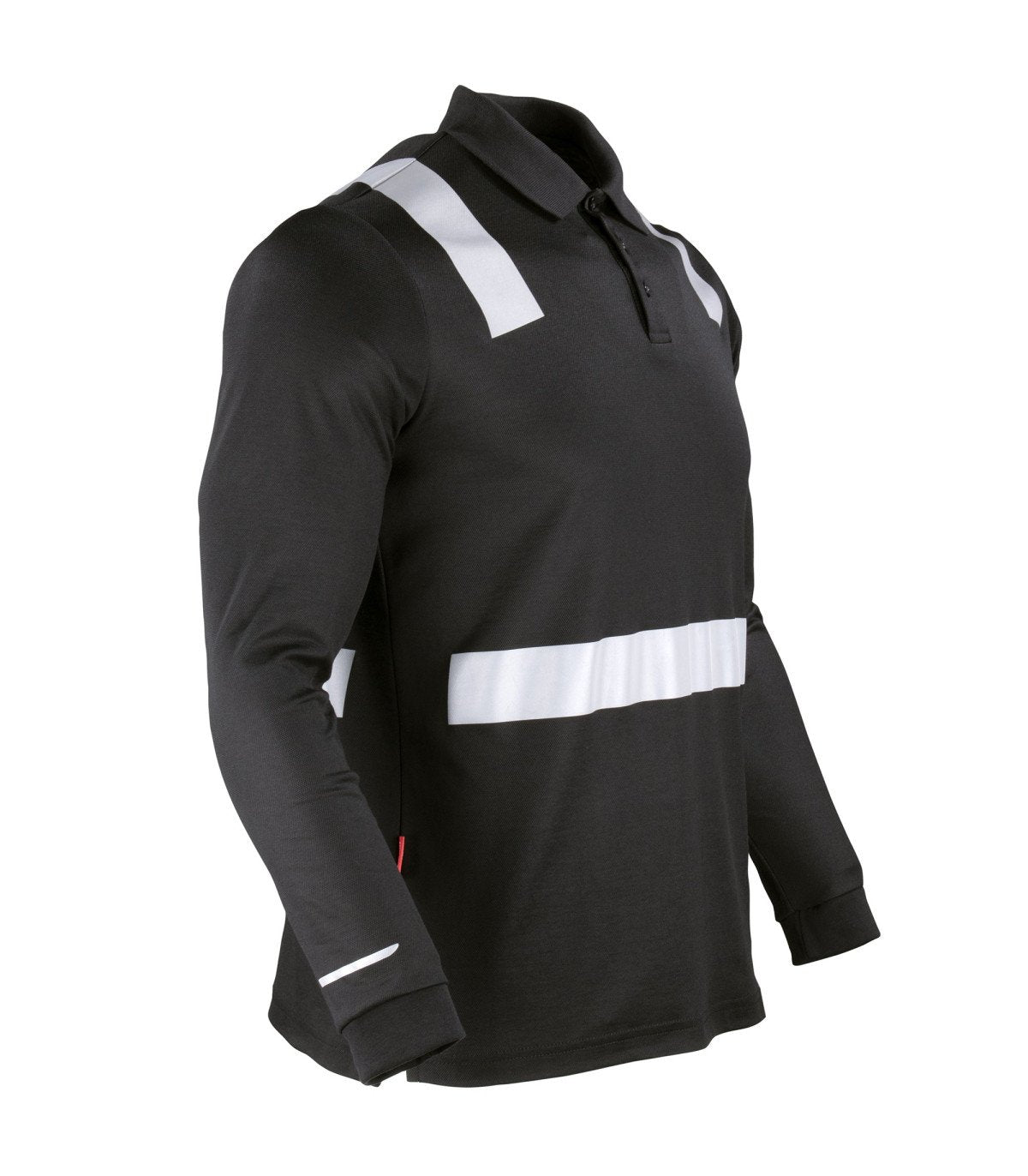 POLERA POLO HIBRIDA CINTA REFLECTIVA MANGA LARGA