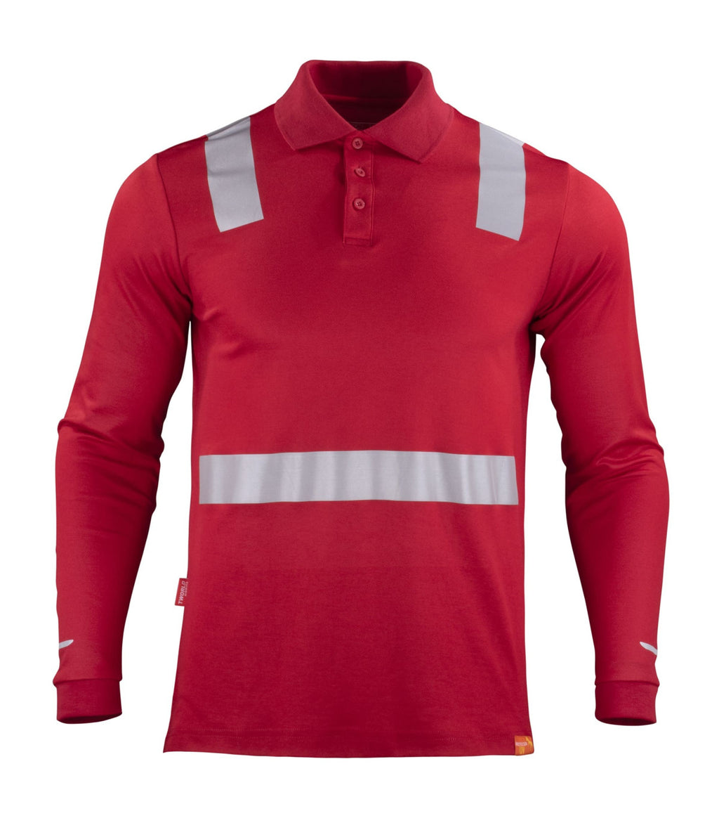 POLERA POLO HIBRIDA CINTA REFLECTIVA MANGA LARGA