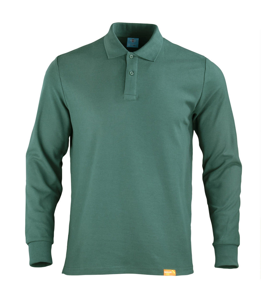 POLERA POLO MANGA LARGA HOMBRE 80-20