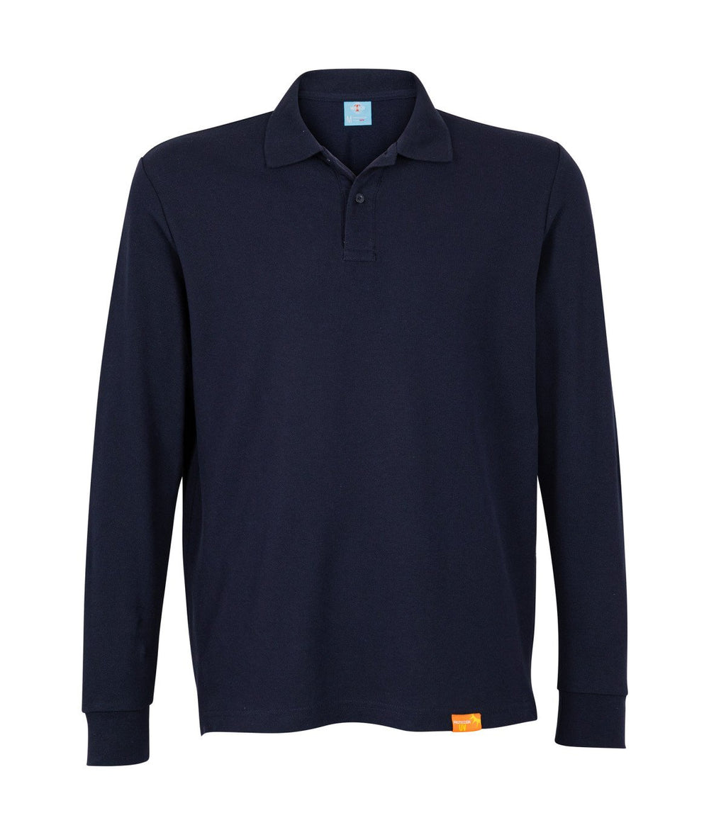 POLERA POLO MANGA LARGA HOMBRE 80-20