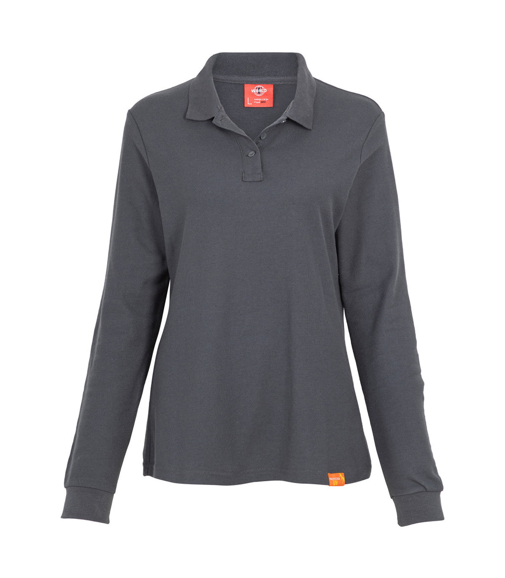 POLERA POLO MANGA LARGA MUJER 60-40