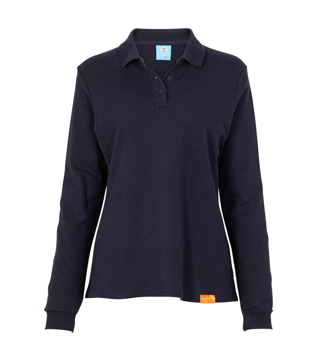 POLERA POLO MANGA LARGA MUJER 80-20