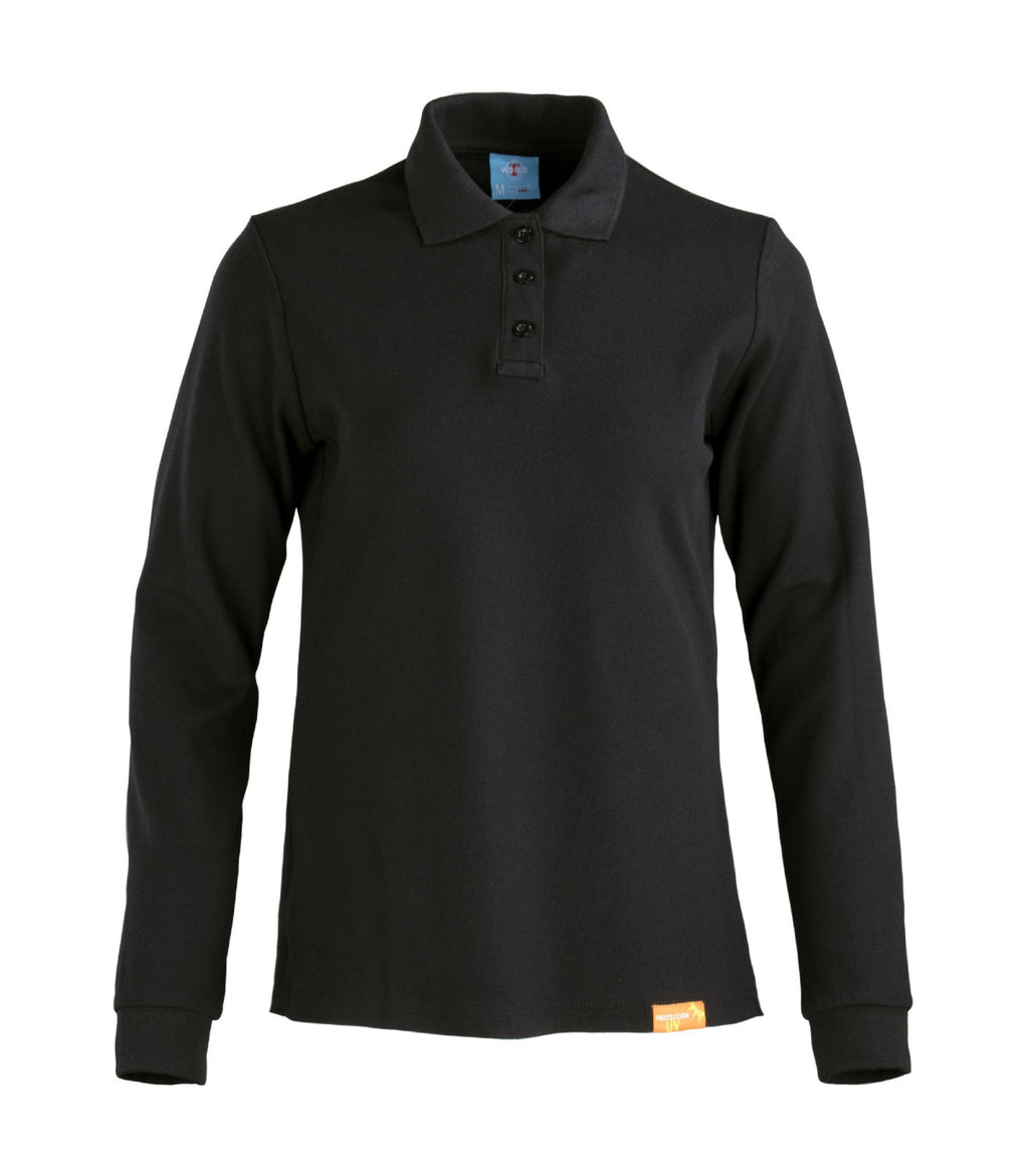 POLERA POLO MANGA LARGA MUJER 80-20
