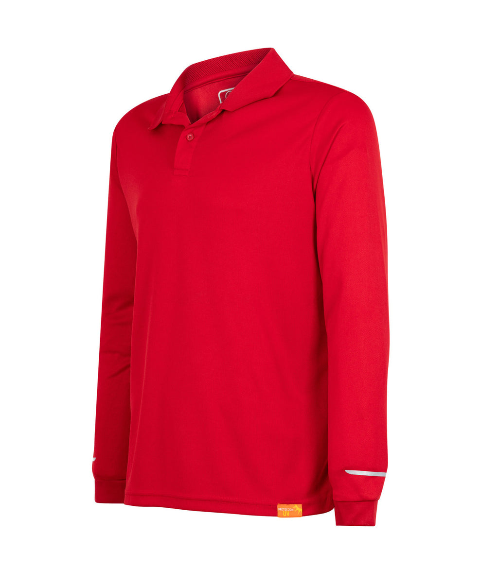 POLERA POLO WORK DRY MANGA LARGA